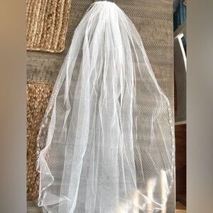 Shimmer Cluster Beaded Wedding Veil